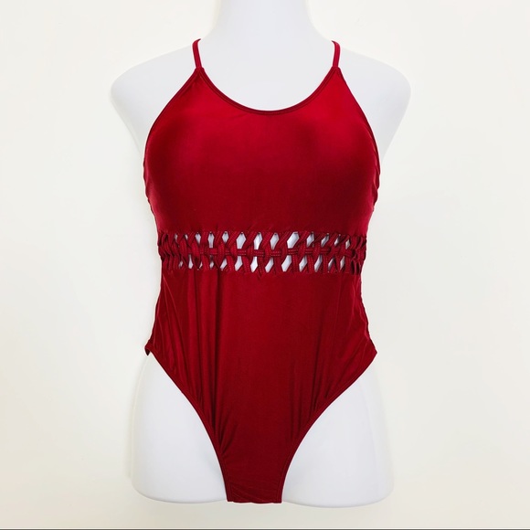 Other - Crossback Cutout Waist Maillot Swimsuit, Size 12